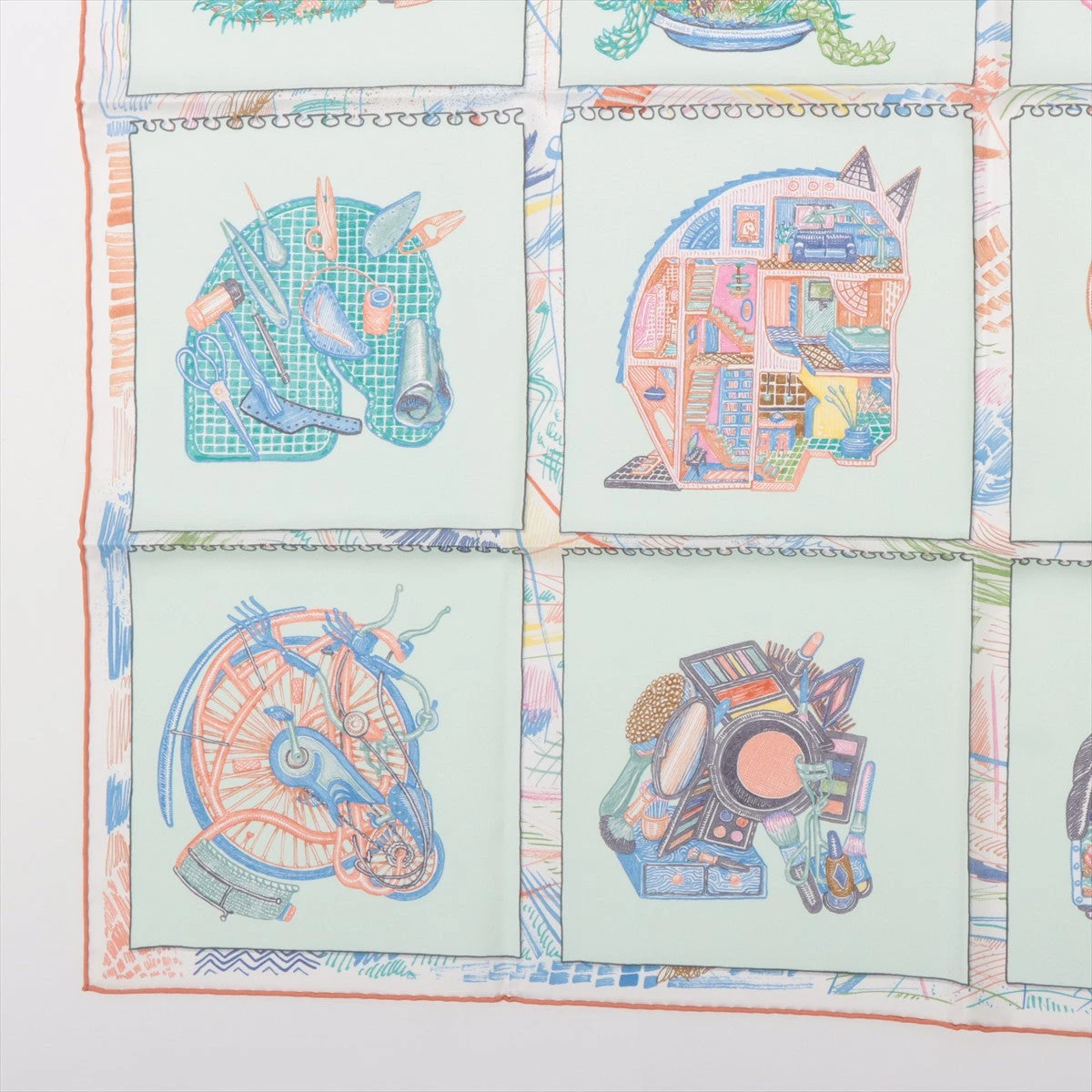 エルメス カレ90 Chevaloscope Neon シュヴァロスコープ スカーフ