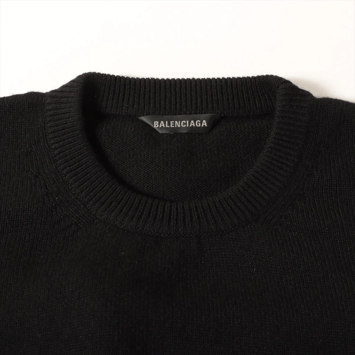 バレンシアガ 22年 カシミヤ×ポリエステル ニット L メンズ