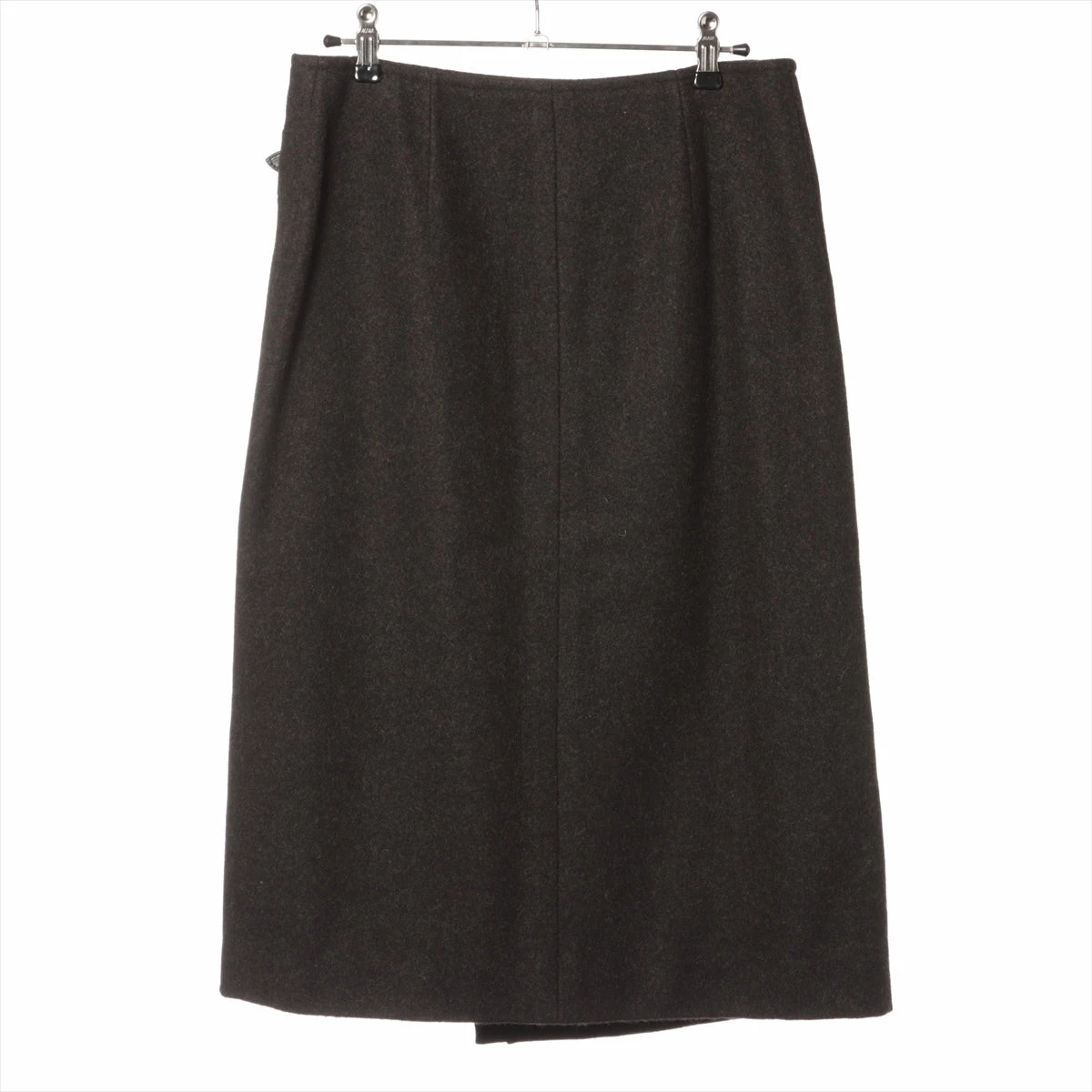 ■ 45438★年 HERMES マルジェラ期 スカート 38 ダークグレー □ 45438☆年 HERMES マルジェラ期 スカート 38 ダークグレー