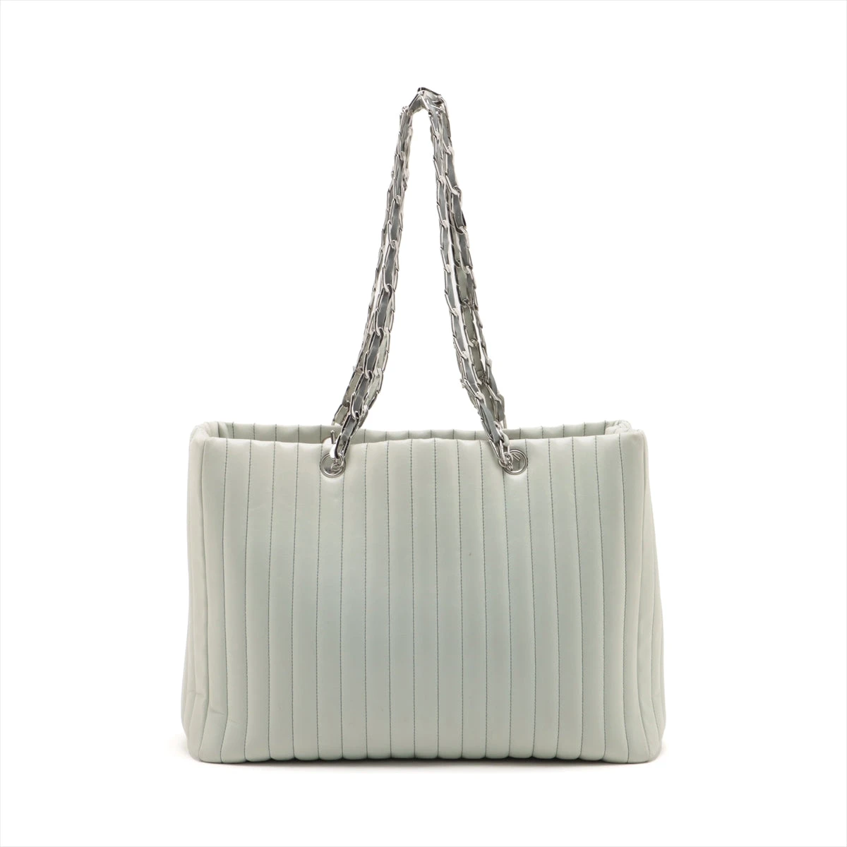 シャネル ニューマドモアゼル ラムスキン チェーントートバッグ ライト