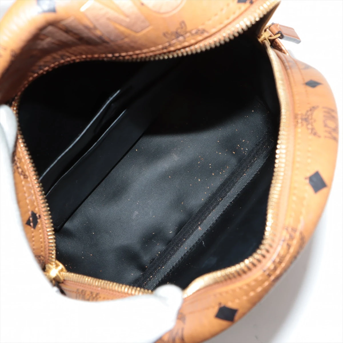 MCM レザー バックパック/リュック ブラウン ア ベイシング