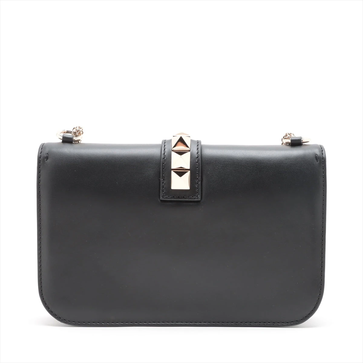 【最終値下】VALENTINO ロックスタッズ　ミニ　チェーンショルダーバッグ 値下✨VALENTINOロックスタッズショルダーバッグピンク（最終値