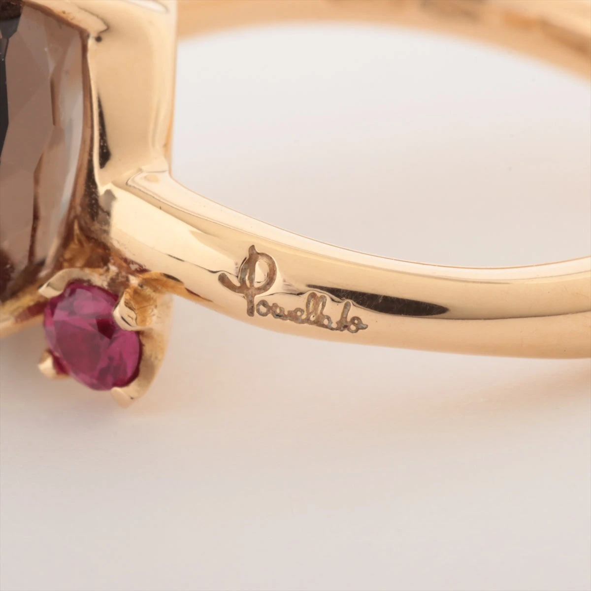 ポメラート☆VELENO ヴェレーノ☆ピアス☆750スモーキークォーツ