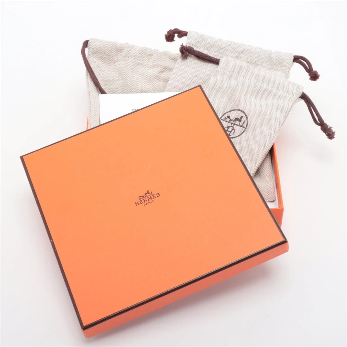 エルメスBox エルメスウォッチボックス オレンジ/ブラウン ユニセックス