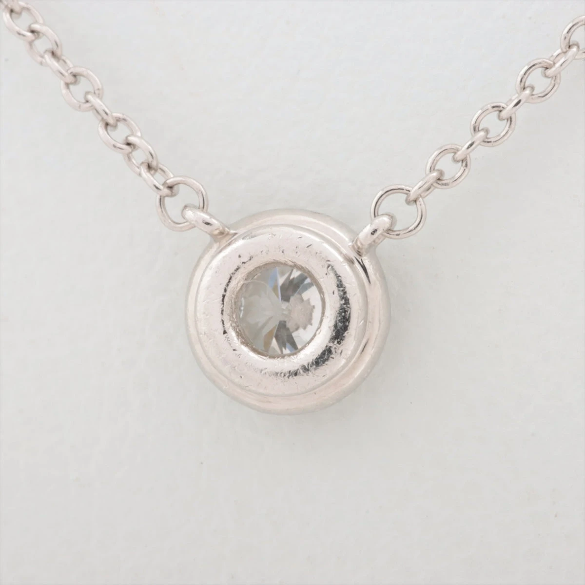 ティファニー ソレスト ダイヤ ネックレス Pt950 2.6g ダイヤ直径約