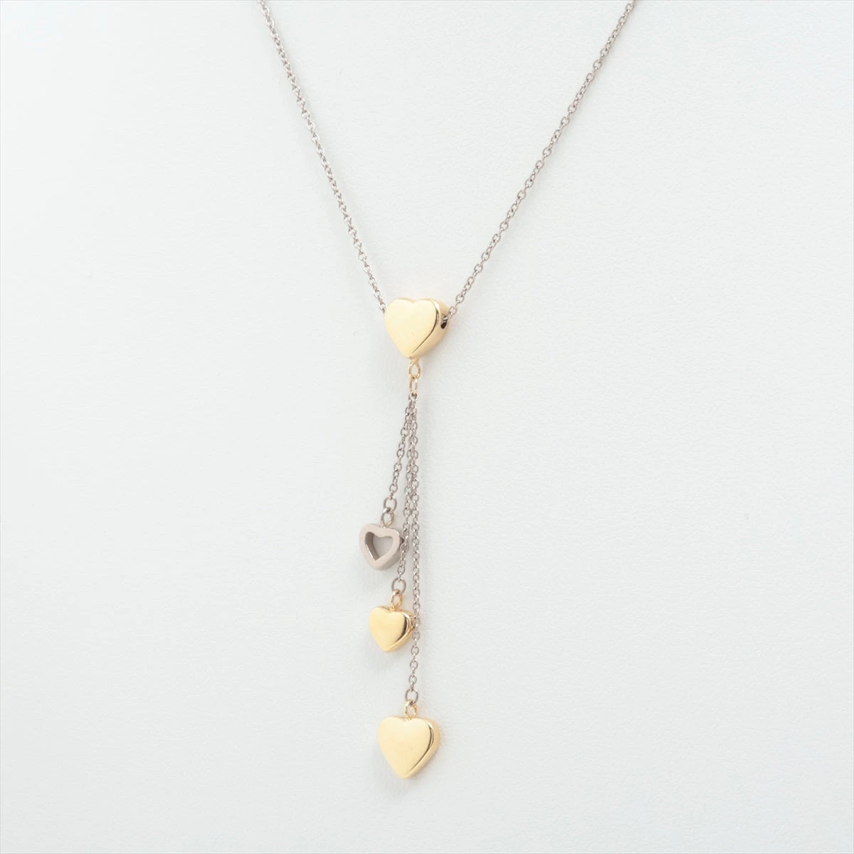 ティファニー マルチ ハート ドロップ ペンダントネックレス 750