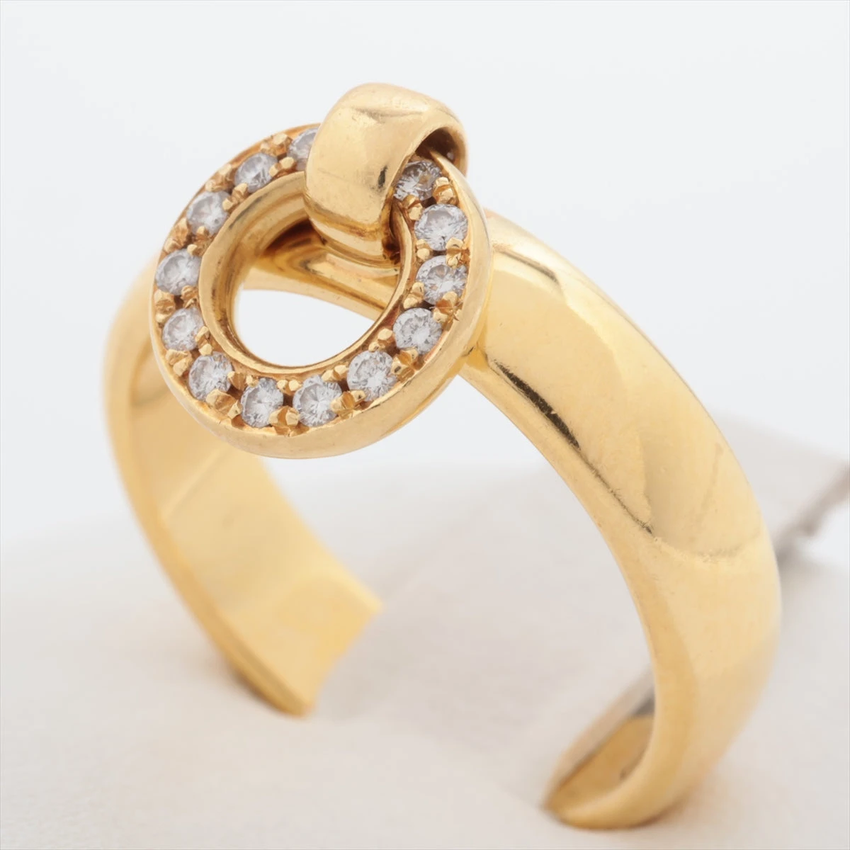 ティファニー ドアノック ダイヤ リング 750(YG) 7.5g HX052107｜中古