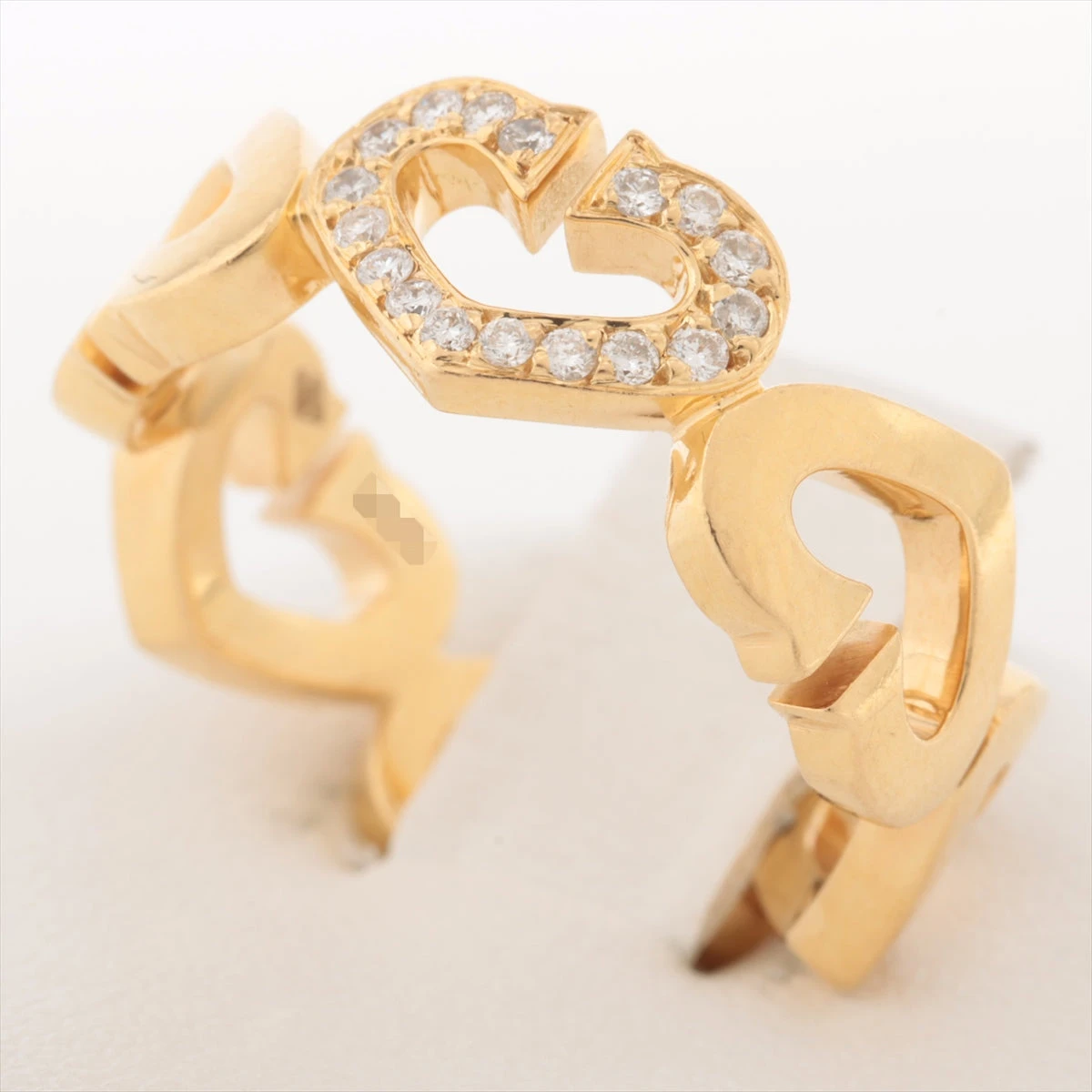 Cartier カルティエ　CハートリングYG Cartier カルティエ CハートリングYG Cartier Cハート ダイヤモンド