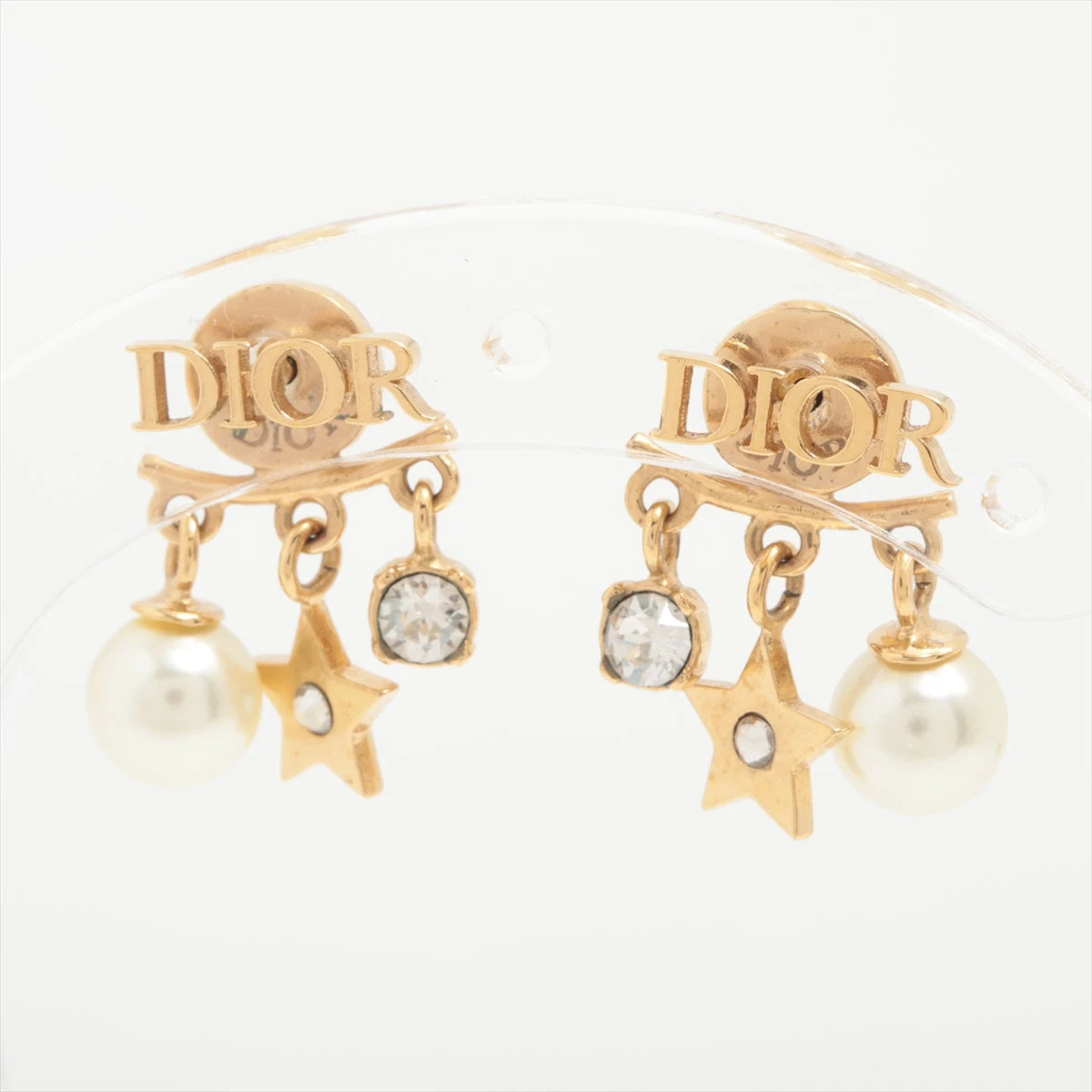 両耳用★Dior ディオール ピアス ゴールド ディオール Lucky Dior ラッキー ディオール ピアス(両耳用) GP