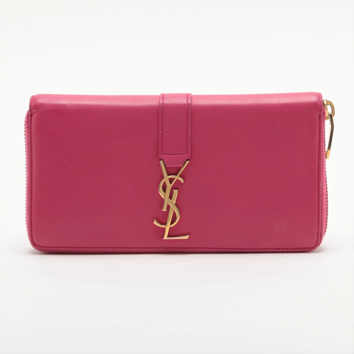 サンローランパリ YSLライン CFP414570 レザー ラウンドジップ