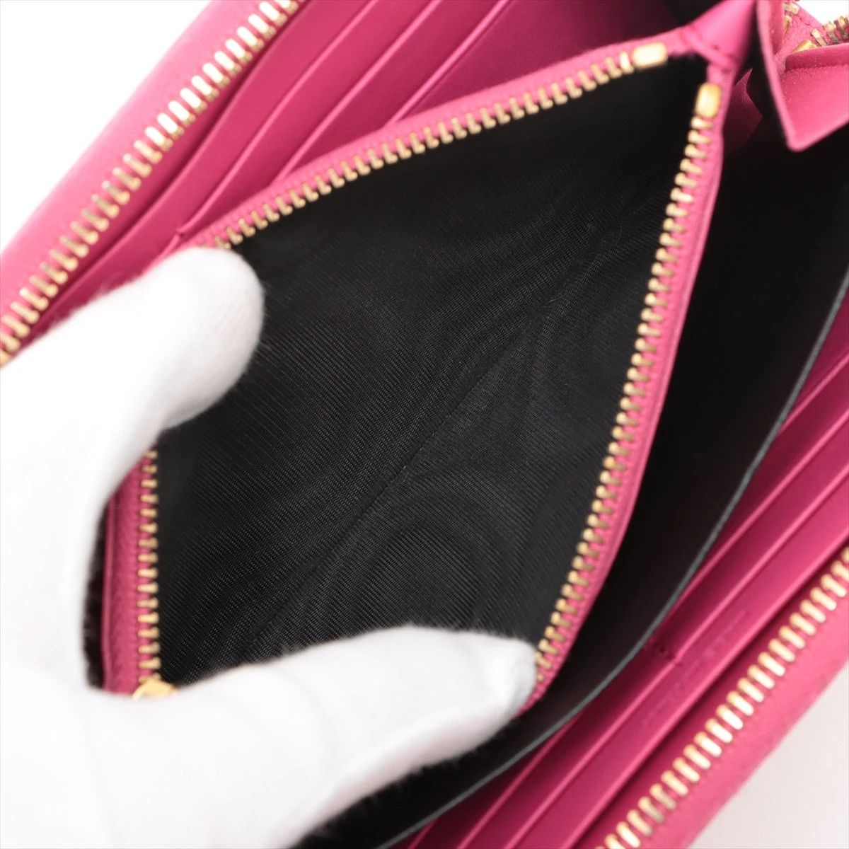 サンローランパリ YSLライン CFP414570 レザー ラウンドジップ 