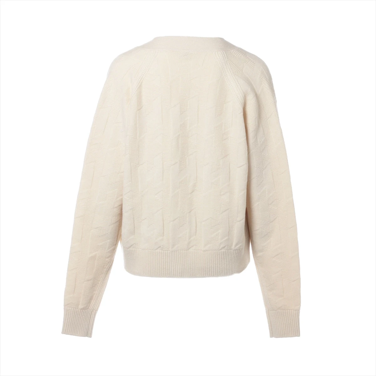 エルメス 24SS ウール×ナイロン カーディガン 34 レディース 