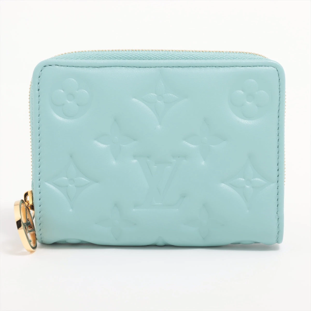 ヴィトン モノグラム エンボス ポルトフォイユ ルー M82265 ブルー