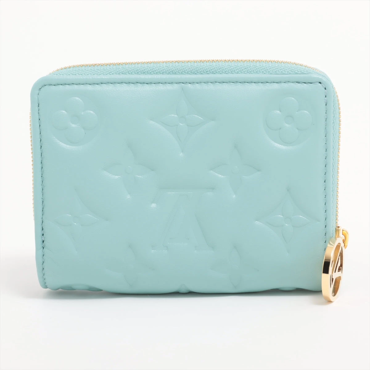 ヴィトン モノグラム エンボス ポルトフォイユ ルー M82265 ブルー