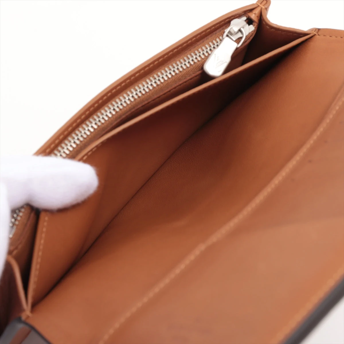 ヴィトン LVロゴ ポルトフォイユ・ブラザ M81756 ブラウン 長財布 RFID 