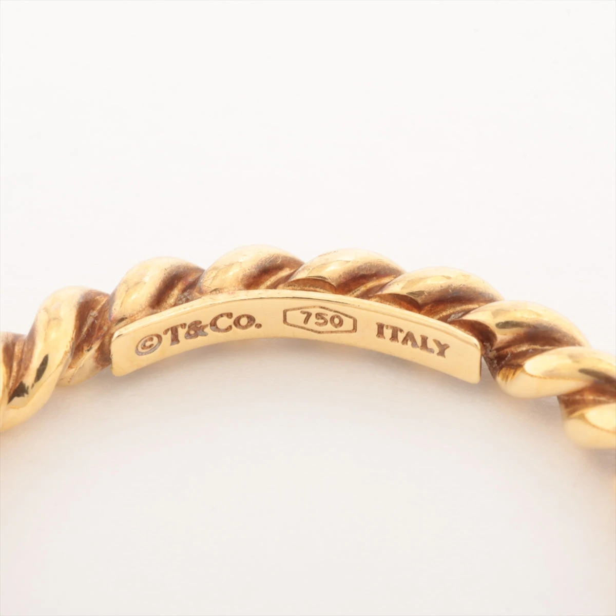 希少✨️美品♥T&Co. 750ゴールド ツイストリング ティファニー TIFFANY & CO. ツイスト リング 指輪 750 K18 9号