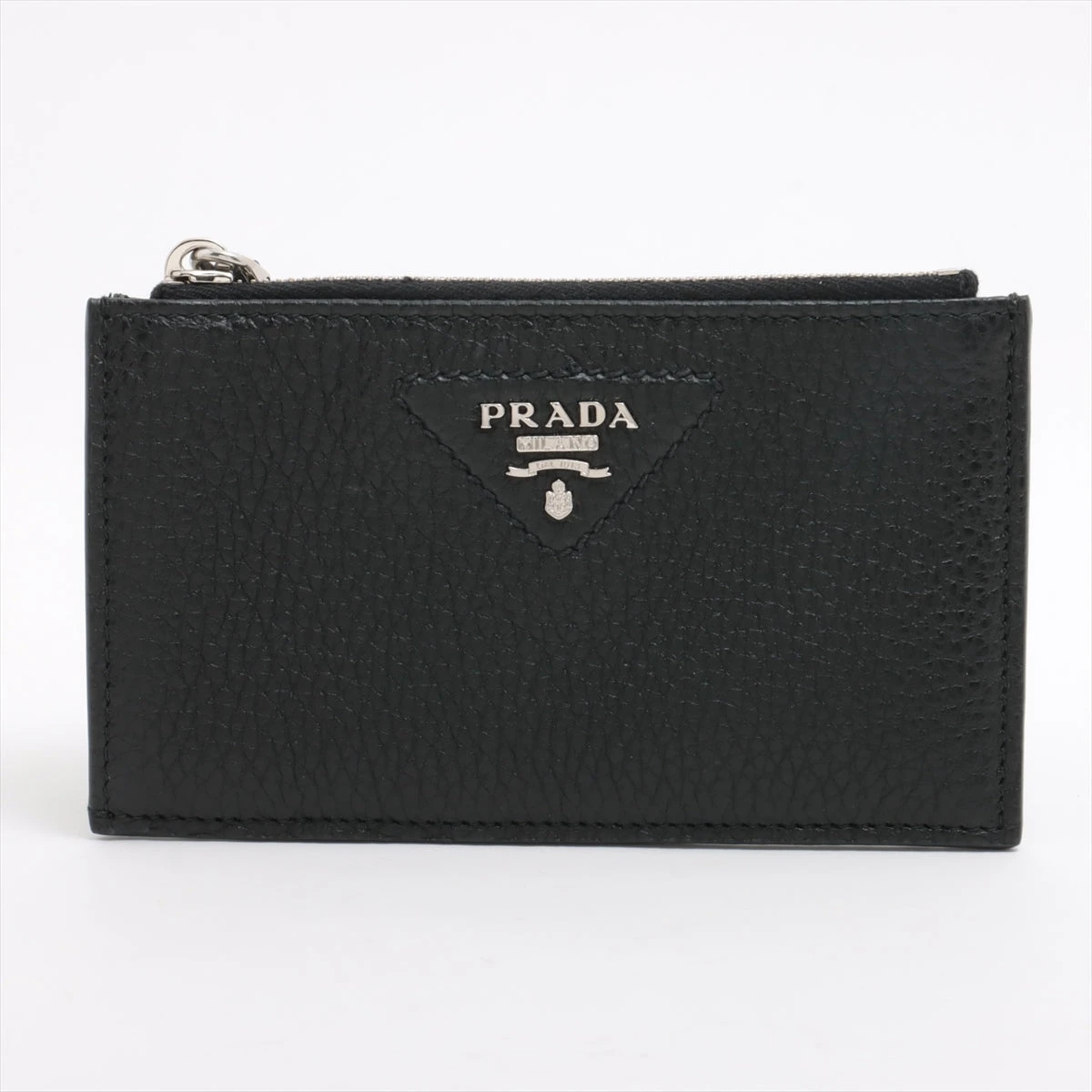 プラダ 1MC079 レザー コインケース ブラック A2756494｜中古