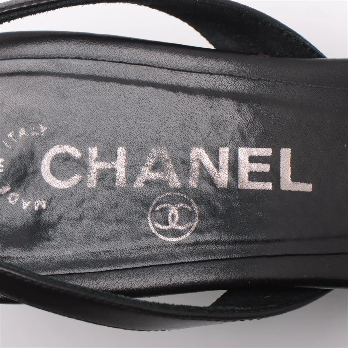 【美しさ保つ♡】CHANEL サンダル ブラック スリングバック 24SS CHANEL CCマーク リボンなスリングバックサンダル (CHANEL