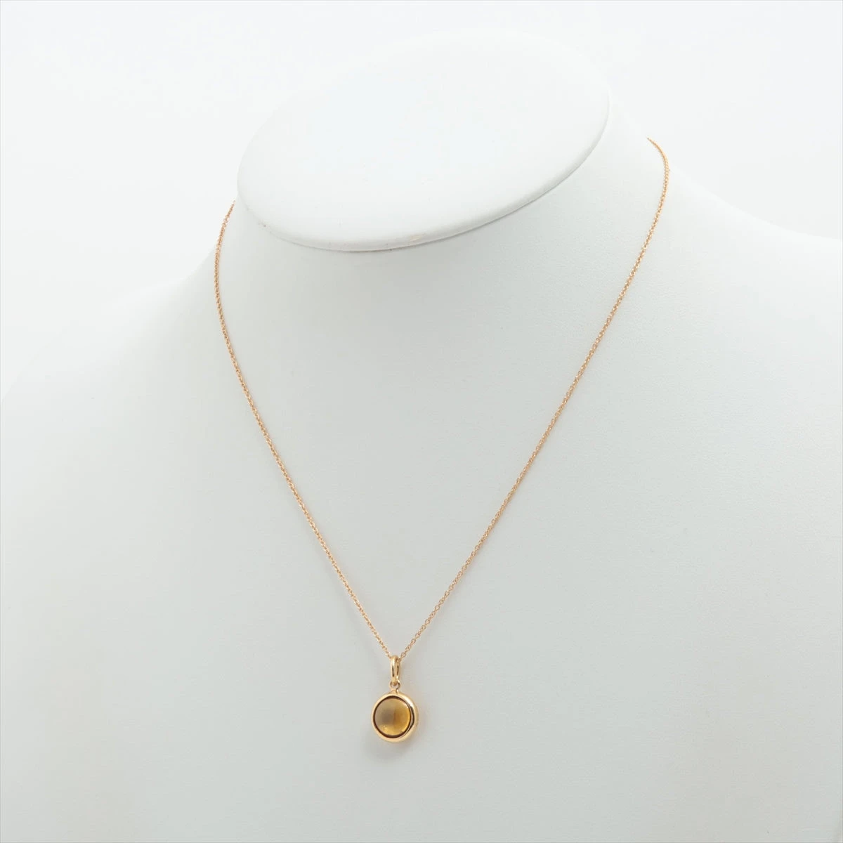 ティファニー カボション シトリン ネックレス 750(YG) 3.0g A2753972