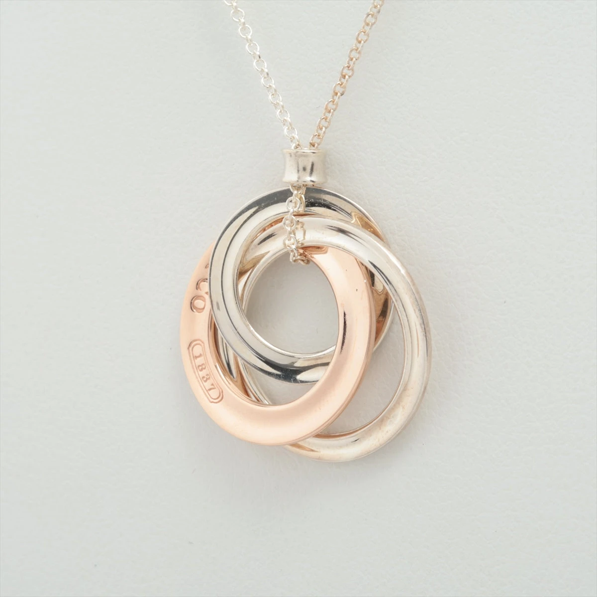 ティファニー シルバー 925 ネックレス リング 箱あり インターロッキング ティファニー TIFFANY＆Co. ネックレス レディース ペンダント