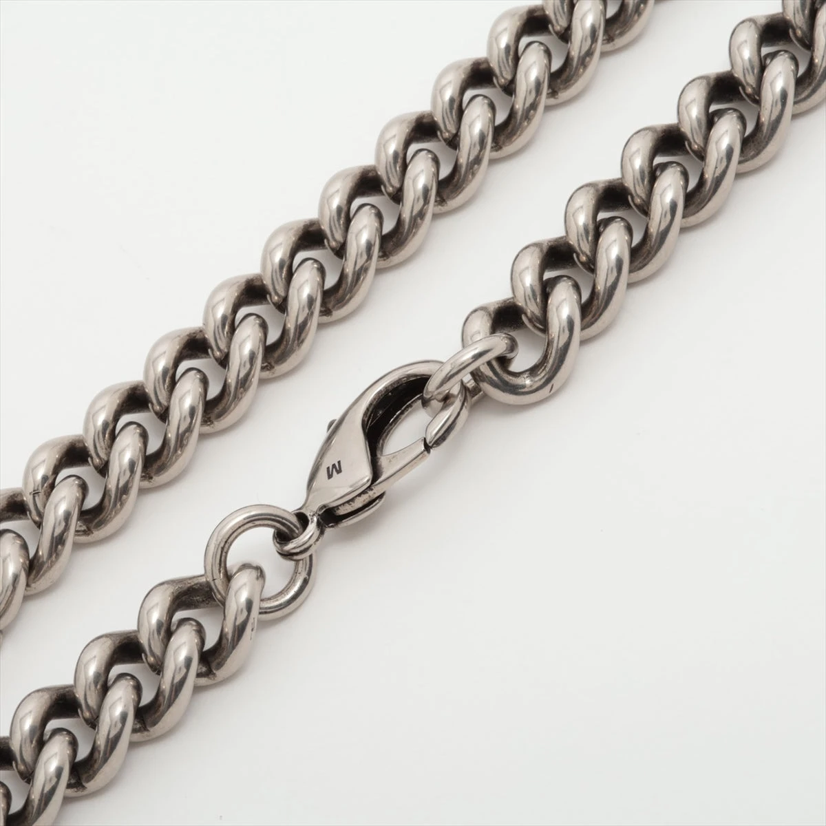 バレンシアガ ロゴ ネックレス M メタル シルバー A2755369