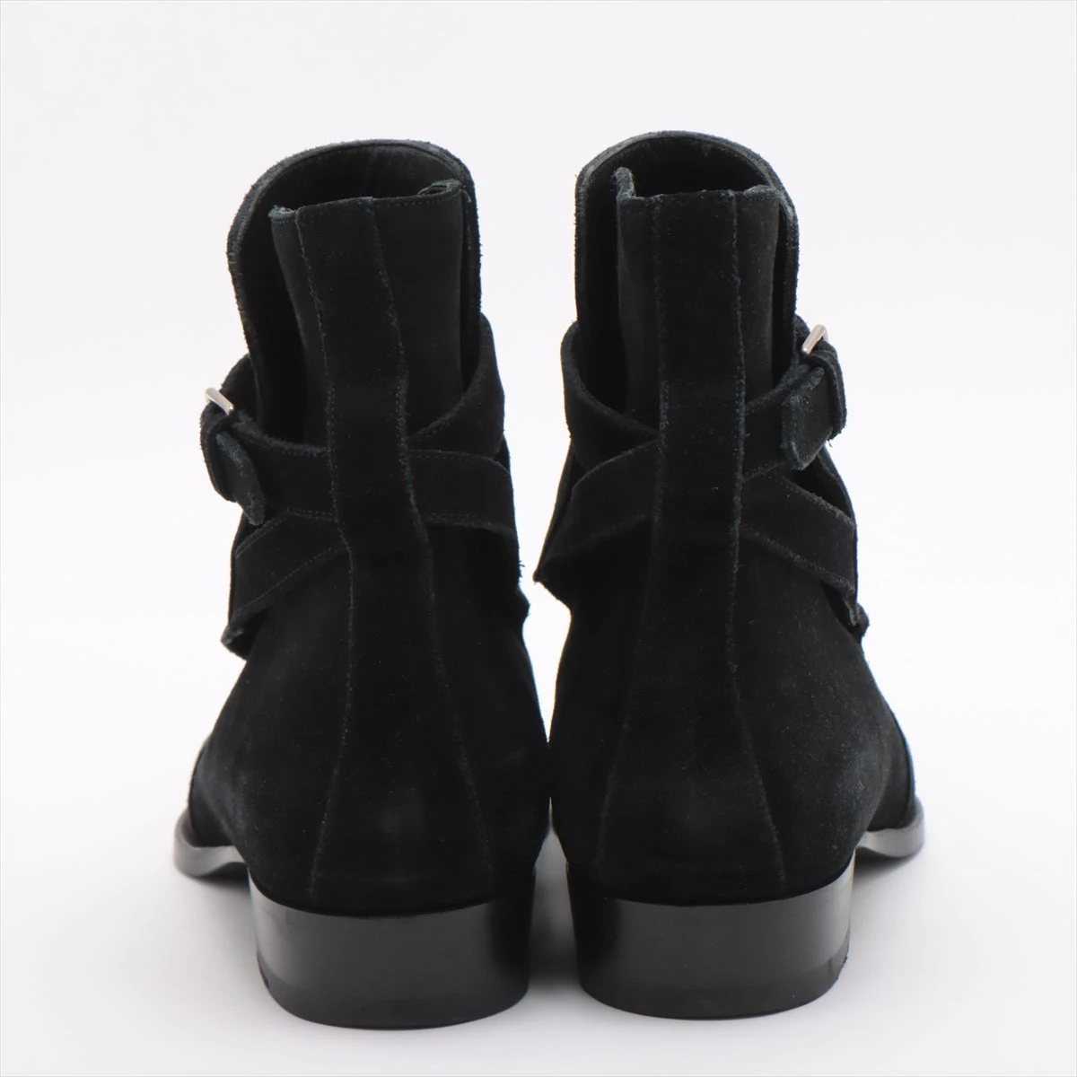 サンローランパリ スエード ショートブーツ 41 メンズ ブラック 443200