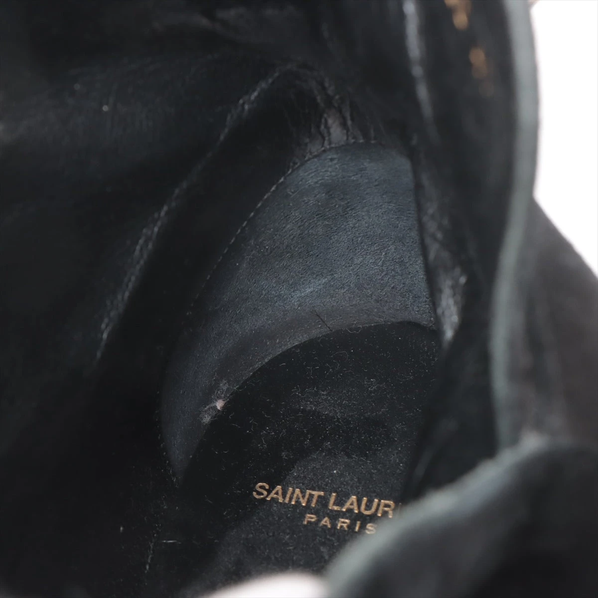 サンローランパリ スエード ショートブーツ 41 メンズ ブラック