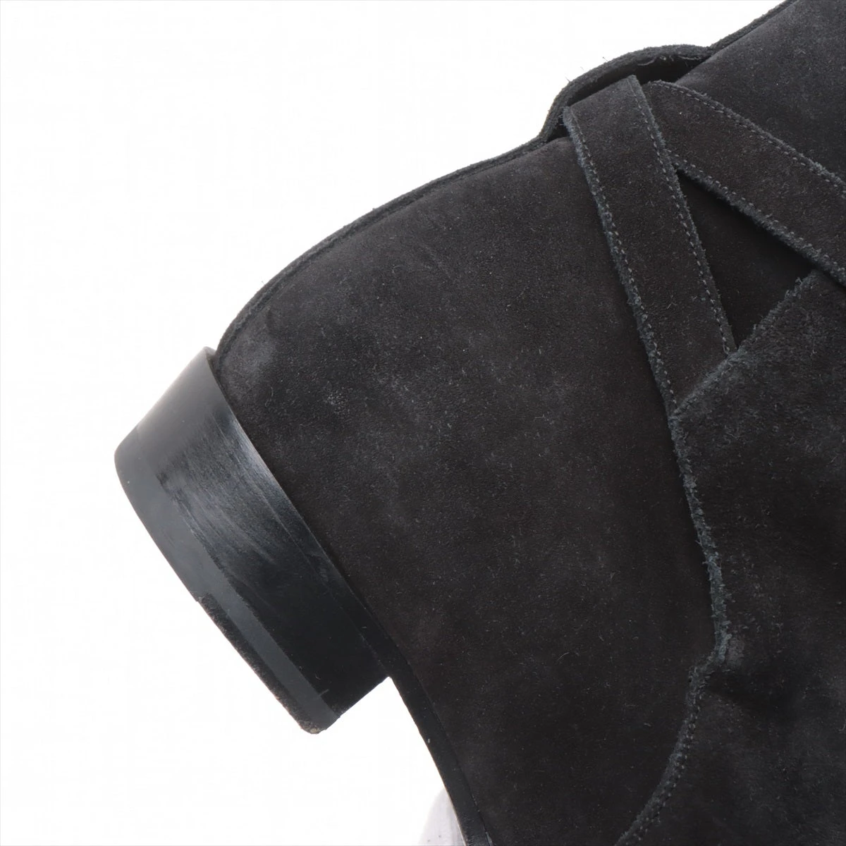 サンローランパリ スエード ショートブーツ 41 メンズ ブラック