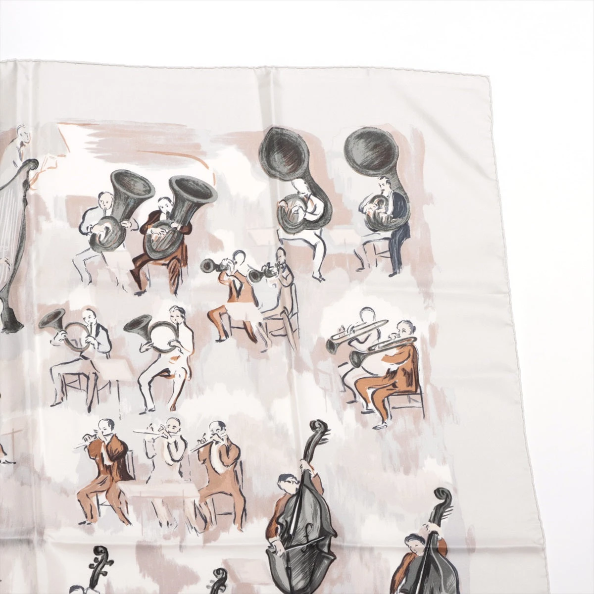 HERMES カレ90　CONCERTO コンチェルト　スカーフ エルメス カレ90 CONCERTO コンチェルト スカーフ シルク