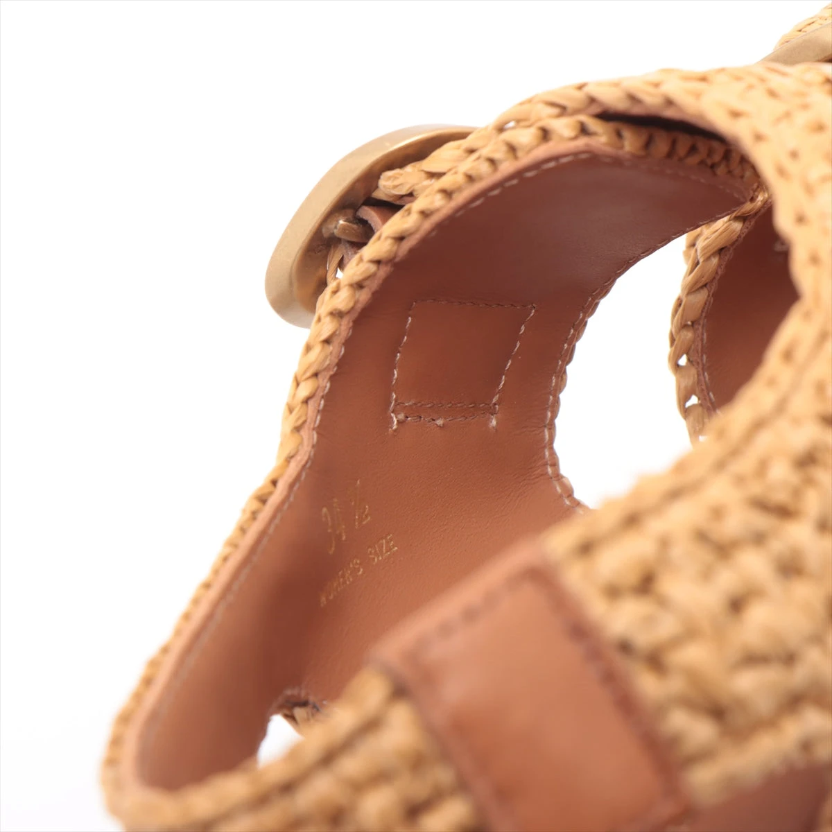 【TOD'S】夏にぴったり！レザーラフィア サンダル ロゴ ブラウン TOD'S トッズ サンダル シューズ 靴 ラフィア XXW11K0FO70RDQ