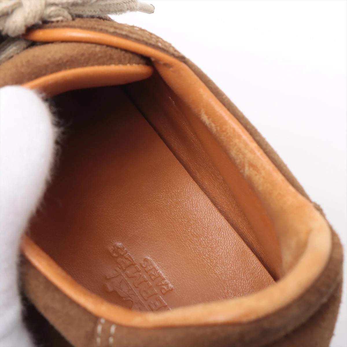 エルメス クイック スエード スニーカー 38 レディース ブラウン