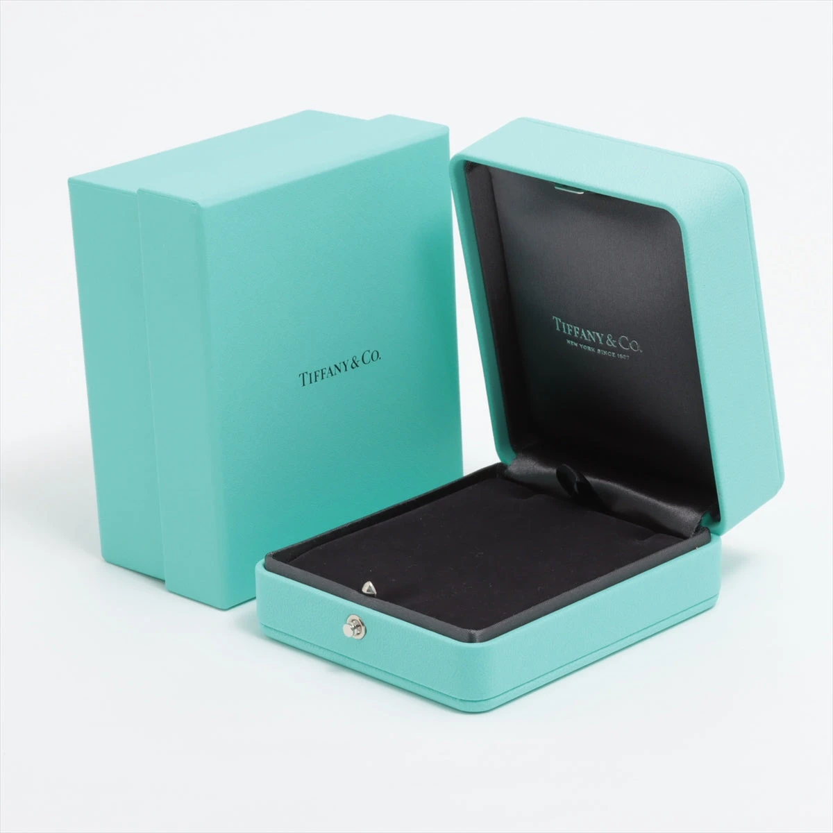 ティファニー オープンハート 5P ダイヤ ネックレス 750 YG 4.6g