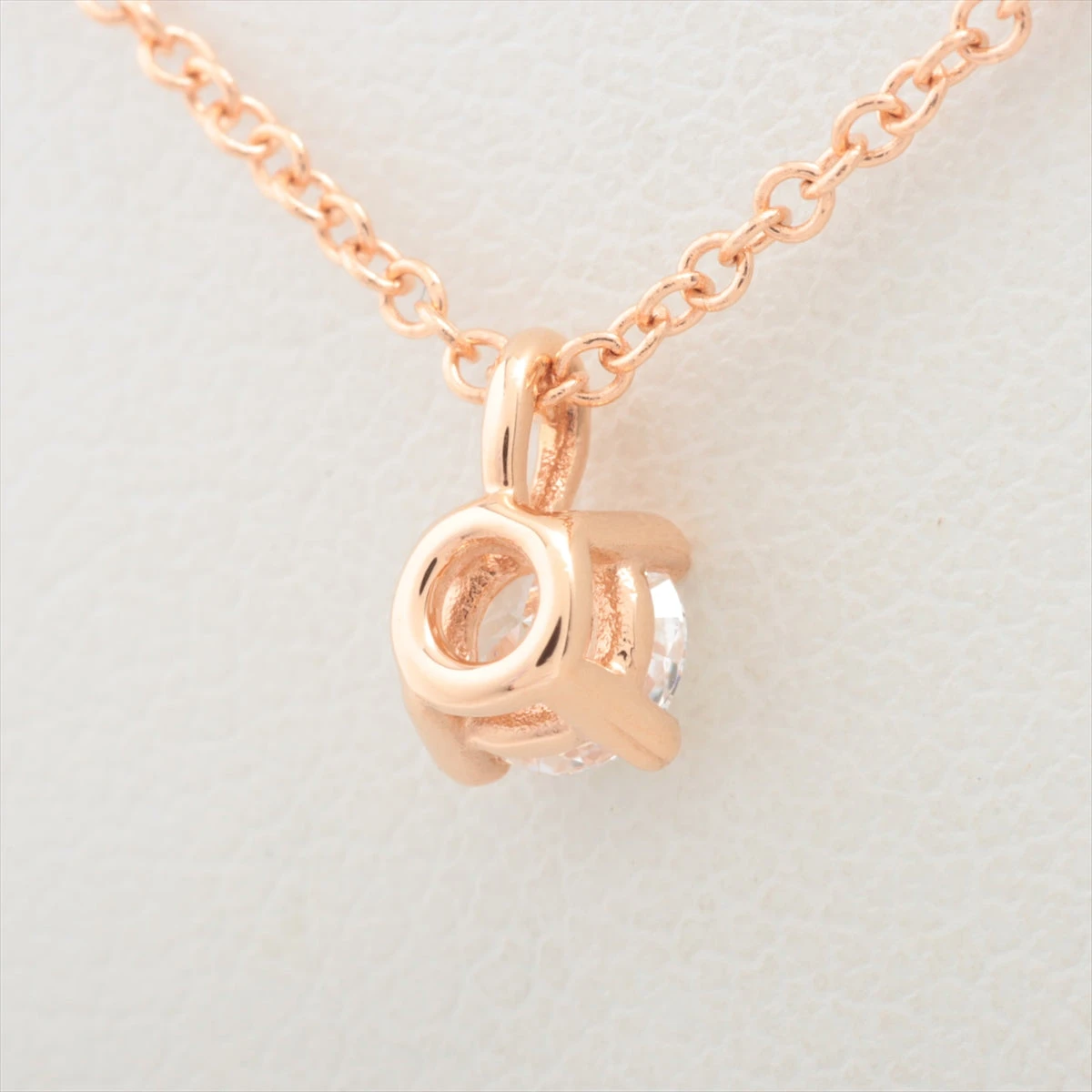 ティファニー ソリティア ダイヤ ネックレス 750(PG) 1.7g ダイヤ直径