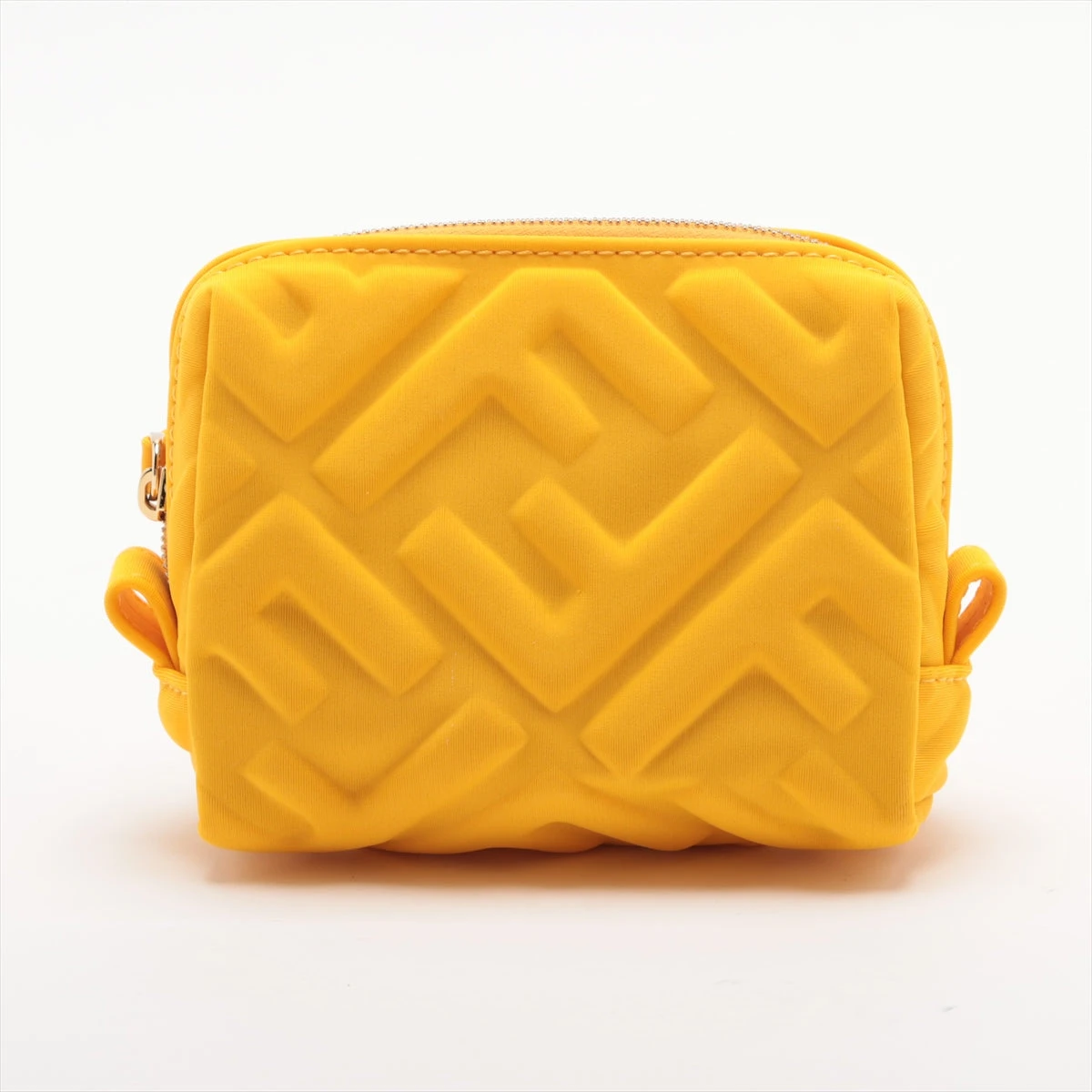ア*キ様 Fendi ベージュキャンバス ポーチ （ブリッドアブラック