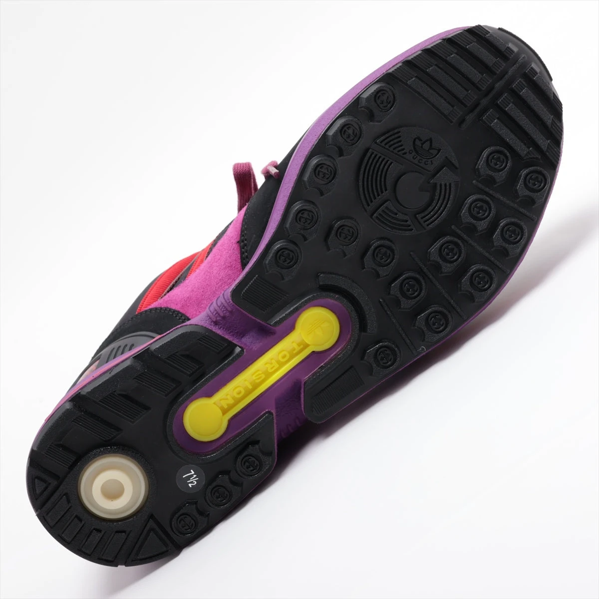 グッチ×アディダス ZX8000 23SS スエード×キャンバス スニーカー 26cm