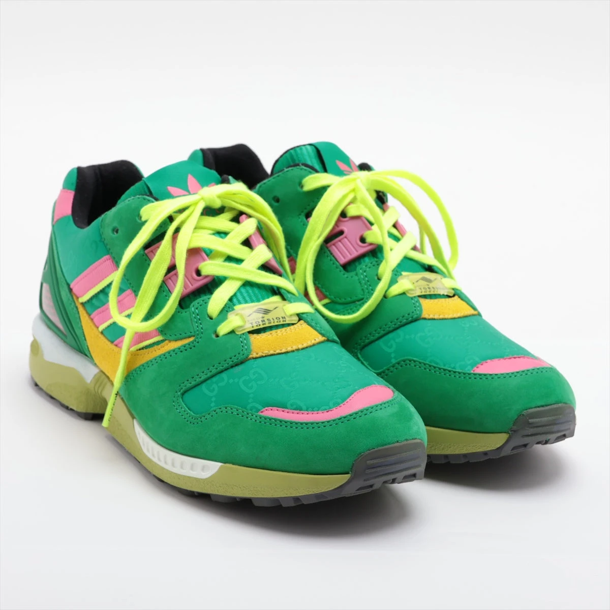 グッチ×アディダス ZX8000 23SS スエード×キャンバス スニーカー