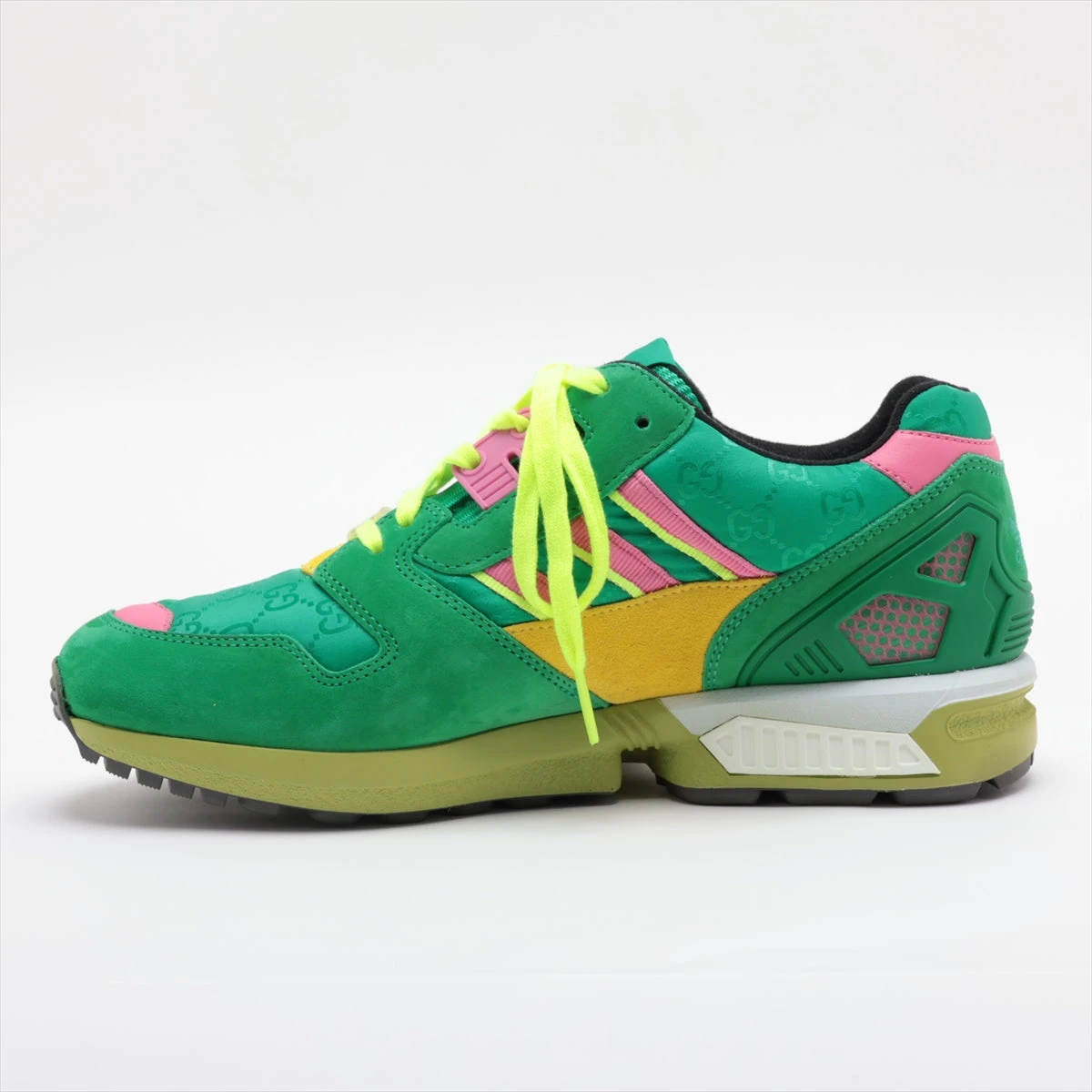 グッチ×アディダス ZX8000 23SS スエード×キャンバス スニーカー
