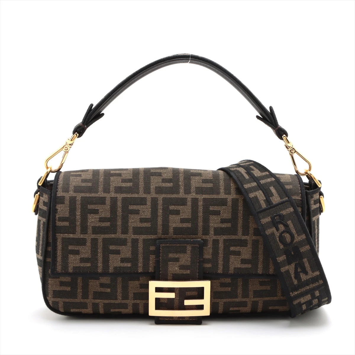 フェンディ　ズッカ　マンマバケット　ショルダーバッグ　ブラウン FENDI(フェンディ) ズッカマンマバケットワンショルダーバッグ