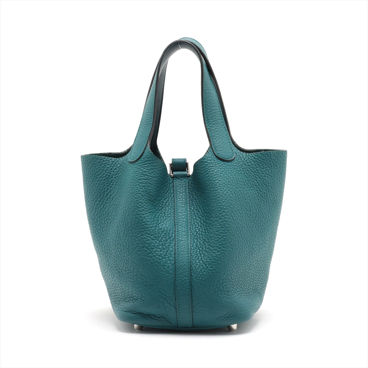 ぱふぇ　HERMES ピコタンPM トリヨンクレマンス　ブルー 新品)HERMES エルメス ピコタン ロックPM トリヨンクレマンス