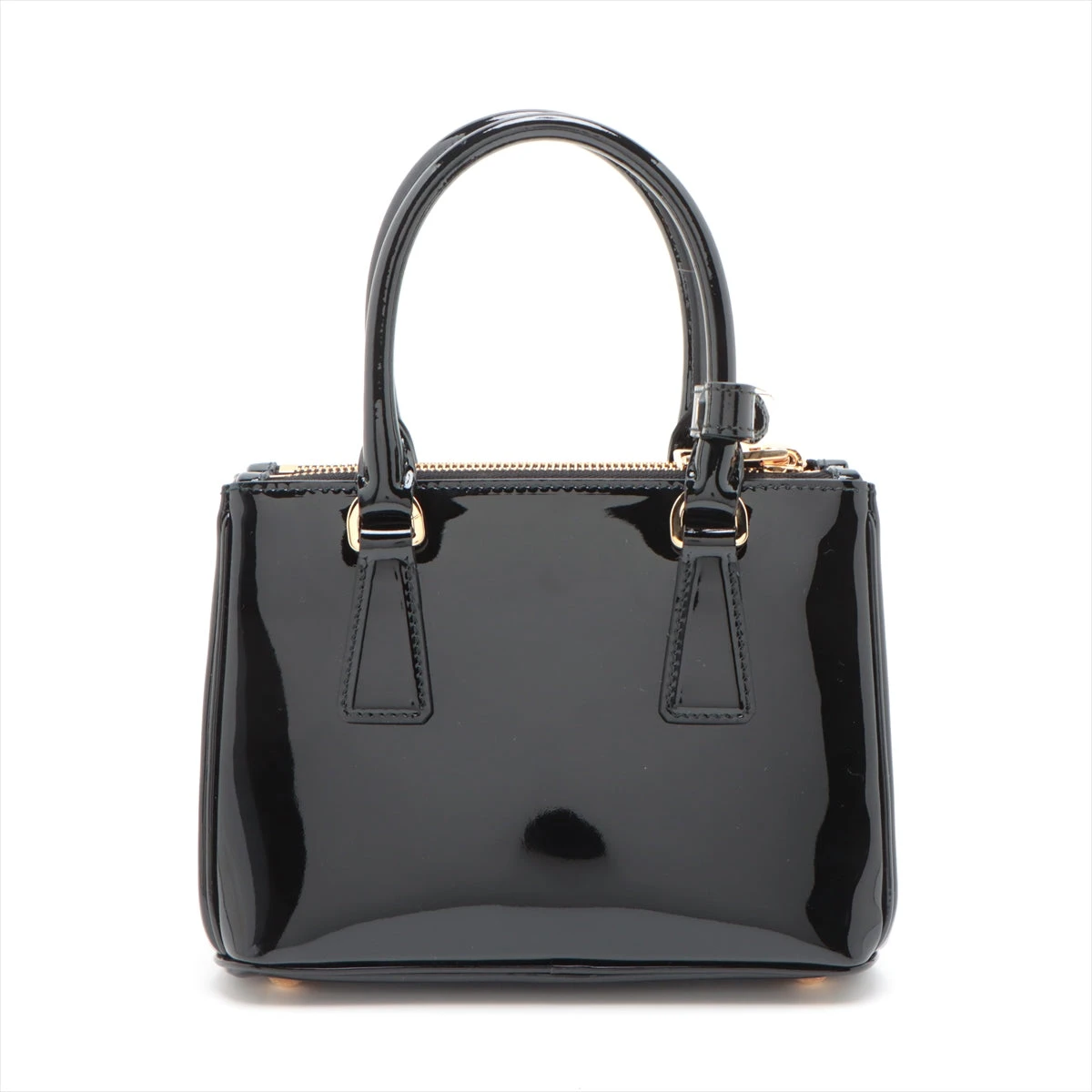 【希少・美品】PRADA ギャザー ハンドバッグ パテント PRADA 美品 プラダ パテントレザー ギャザー 2way ハンドバッグ