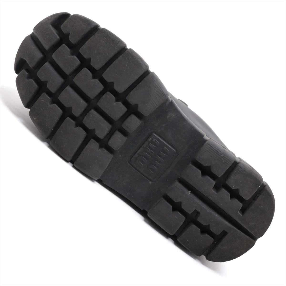 ミュウミュウ レザー スニーカー 37.5 レディース ブラック 679