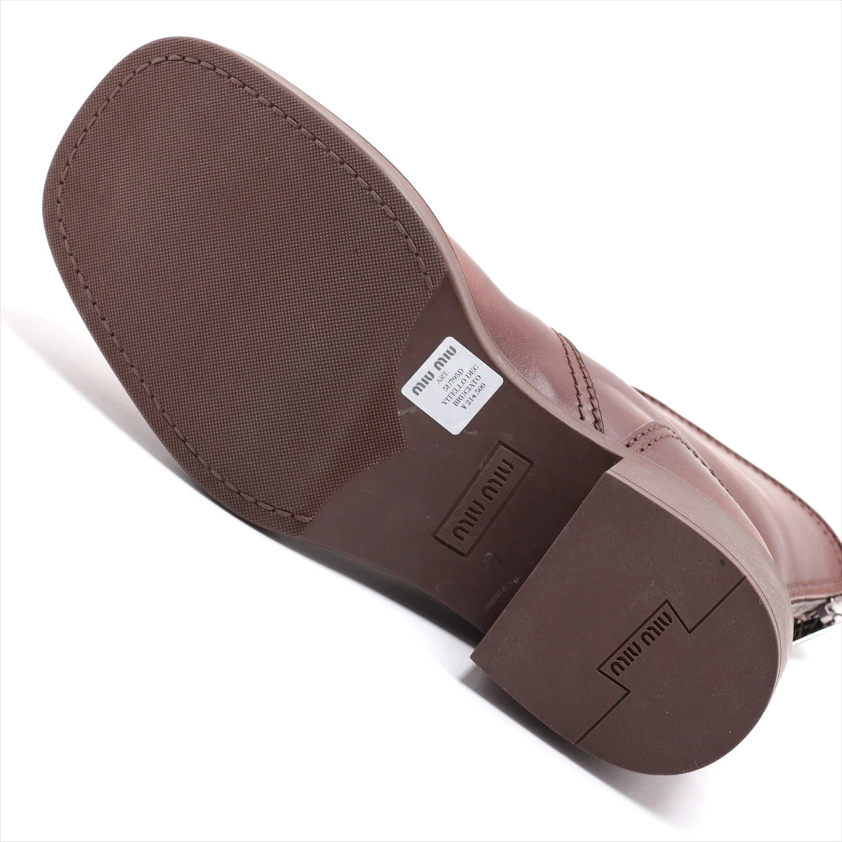 ミュウミュウ ヴィンテージ加工 ローファー ブラウン レザー 本革 36 MIU MIU/ミュウミュウ通販 | ヴィンテージ加工 レザー