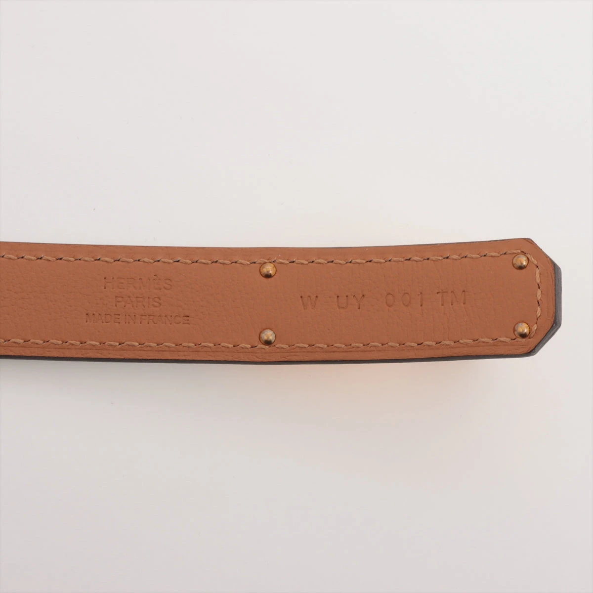 ギフト】 新品未使用レアエルメス ケリーベルト W刻印 ホワイト
