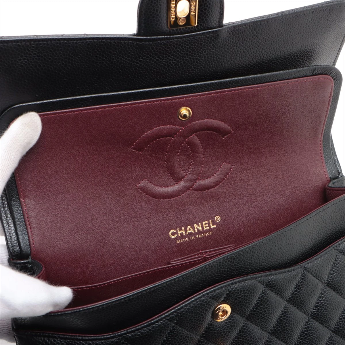 CHANEL シャネル ダブルフラップバッグ マトラッセ パテントレザー 25 シャネル マトラッセ パテントレザー ダブルフラップ ダブル