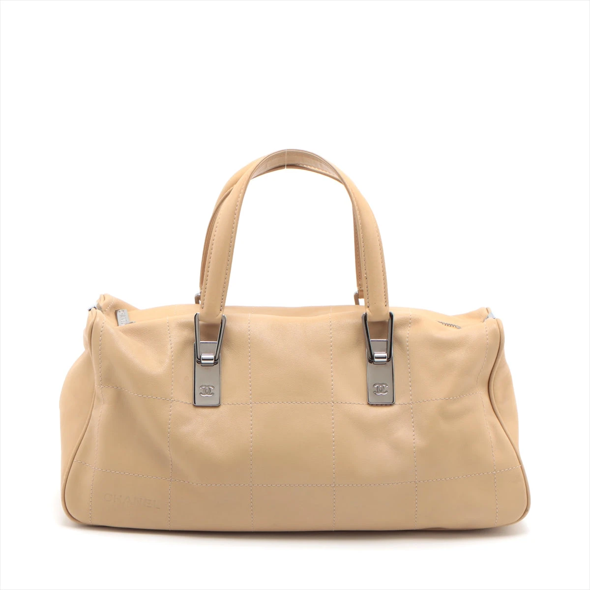 シャネル チョコバー レザー ハンドバッグ シルバー金具 　CHANEL CHANEL シャネル チョコバー レザー – The BOUTIQUE