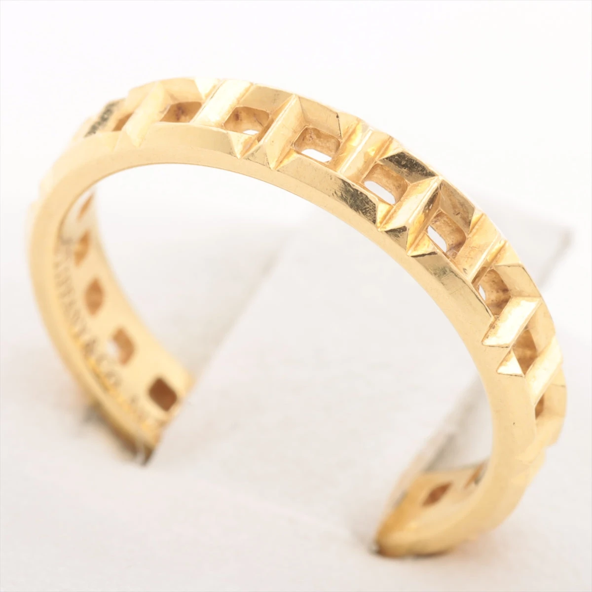 ティファニー Tトゥルー ナロー リング 750(YG) 2.9g AP069846｜中古