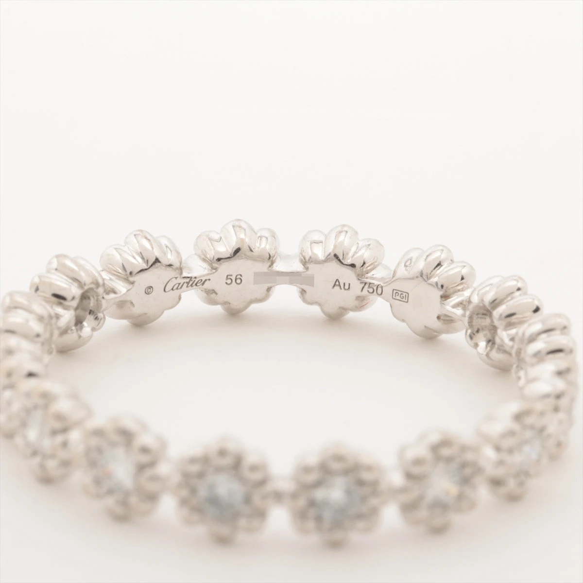 カルティエ カクテュス ドゥ カルティエ ダイヤ リング 750(WG) 3.6g