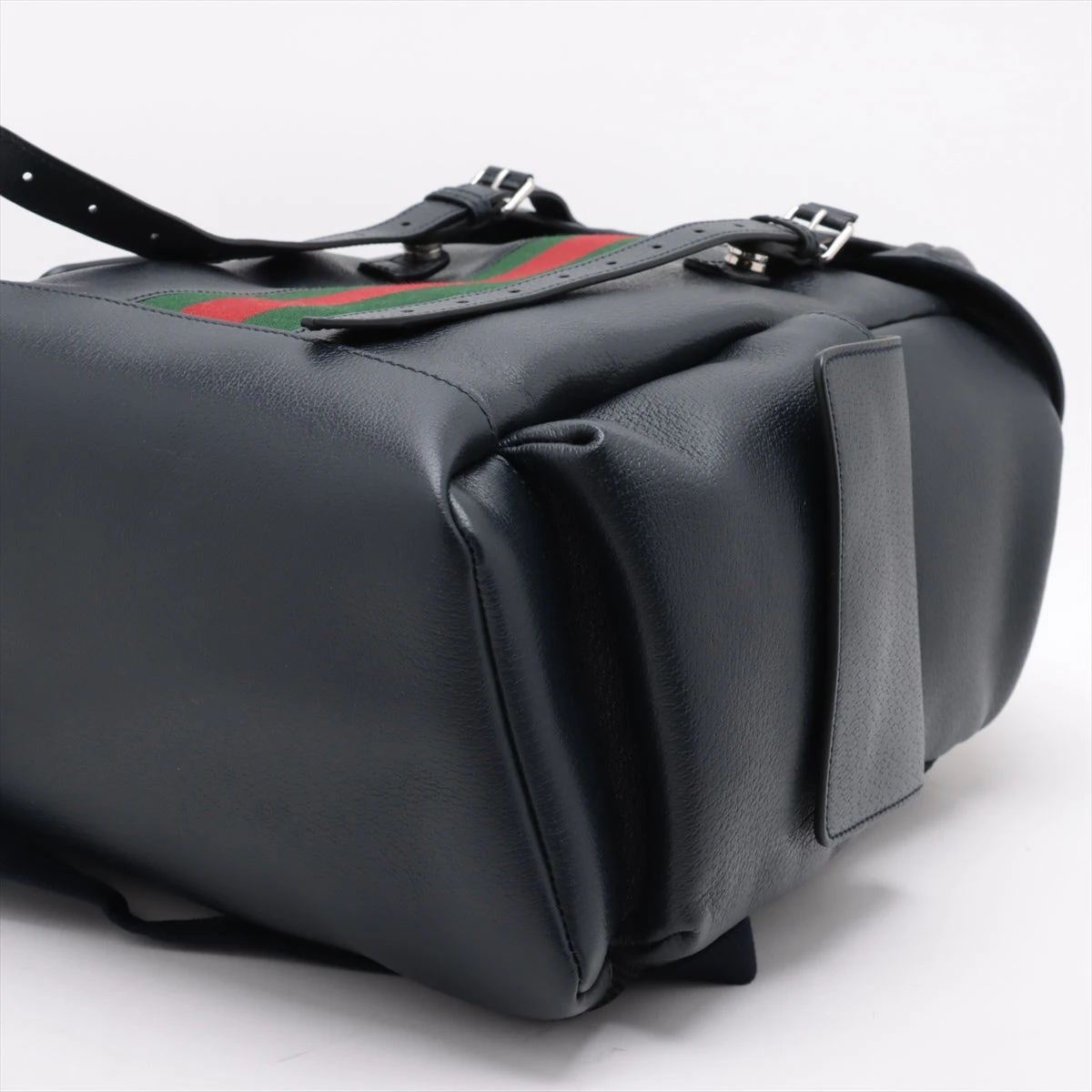美品 グッチ シェリーライン 大容量 ビジネスバッグ ブラック ナイロン グッチ シェリーライン GGスプリーム ビジネスバッグ ブラック