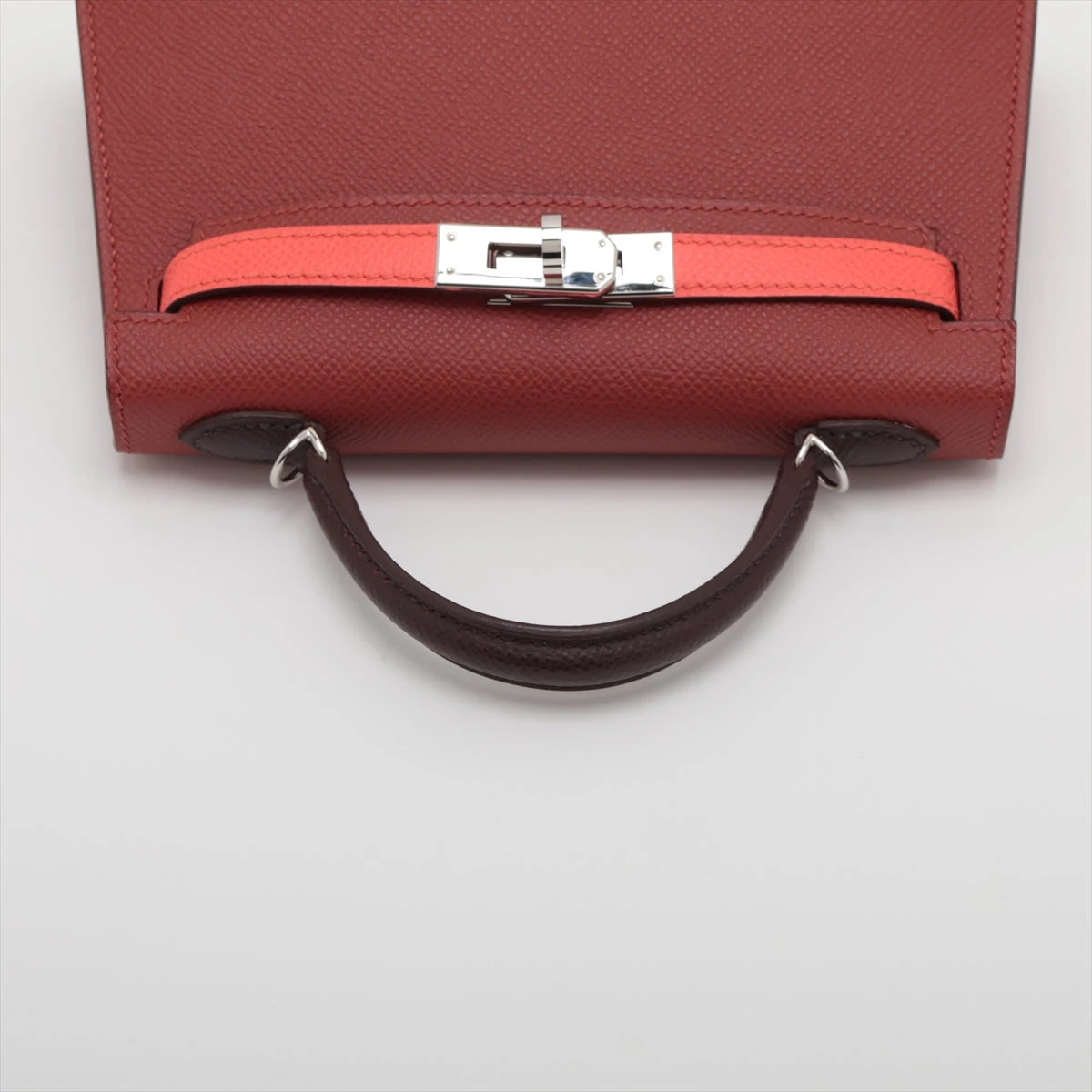 ★正規店購入 HERMES ベアン ミニ ローズテキサス エルメス ミニケリー2 20 ヴォーエプソン ルージュベネチアン