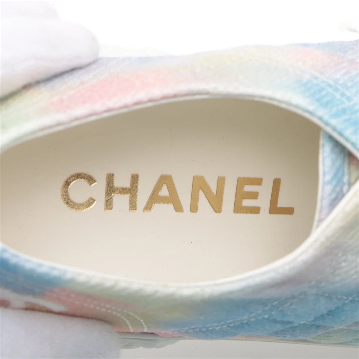 シャネル ココマーク 22SS キャンバス スニーカー 38C